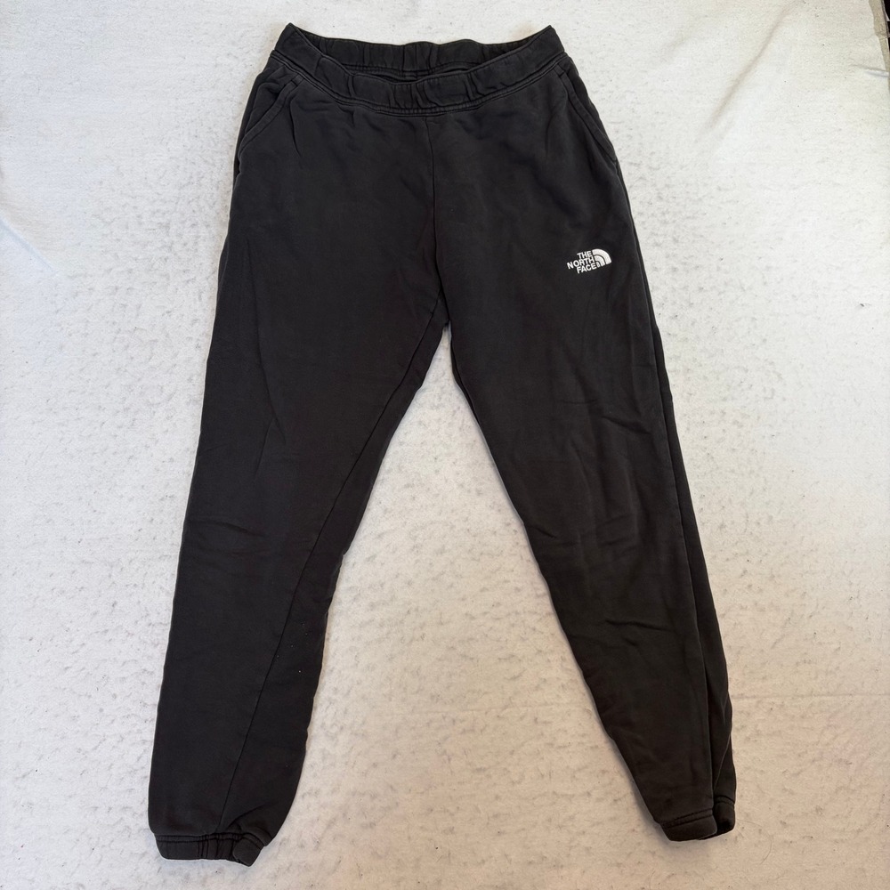 The North Face Joggers Womens L Black Fleece Lined Elastic Cuff Sweatpants